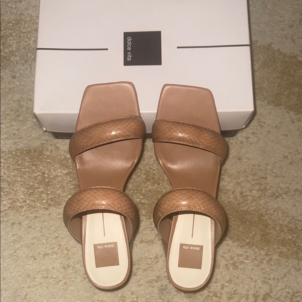Dolce Vita Tan Leather Sandals